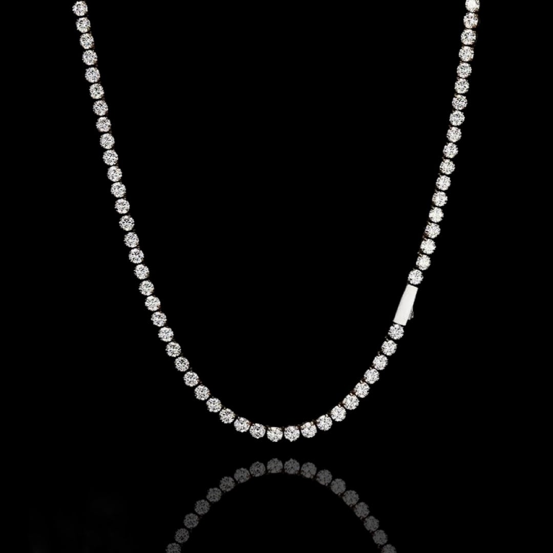 316L tennis necklace 【SILVER】【3mm】 | ✯Lucliss Jewelry✯