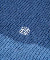 【#Re:room】WOOL COLOR BORDER MOHAIR CREW KNIT［REK113］