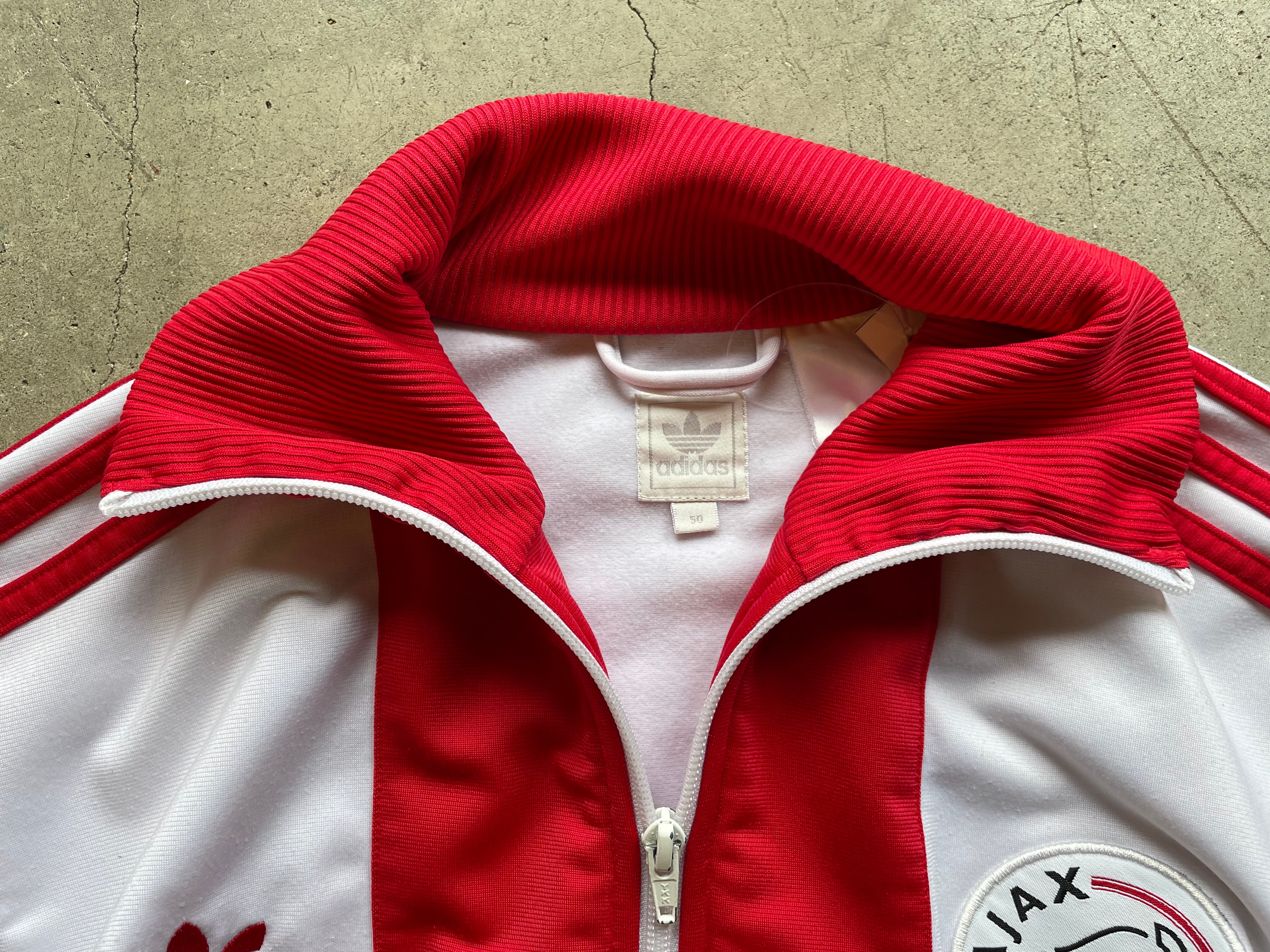 AJAX track jacket col WHITE アディダス トラックジャケット コットン | STORE old&new clothing
