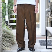 60's iridescence tuck slacks brown