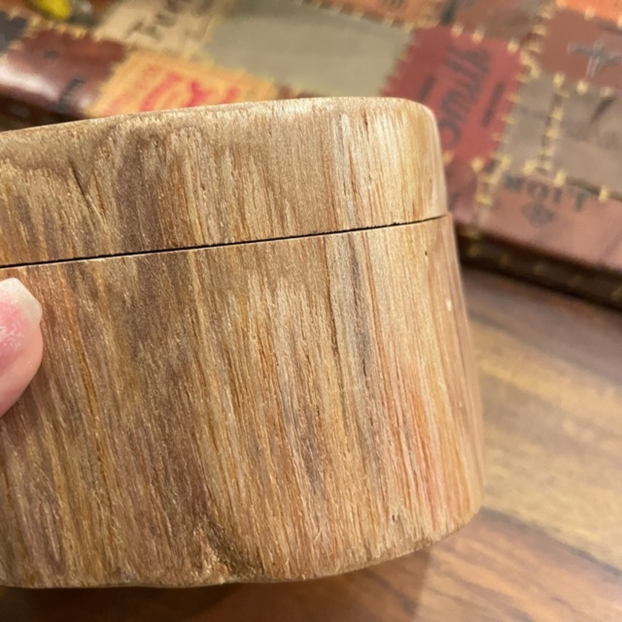 Thailand Teak Wood Slide Box Separate Natural / タイ チークスライドボックス セパレート ナチュラル 小物入れ 小物BOX 収納ボックス 木材 天然木 ナチュラル ハンドメイド チークウッド リビング収納 蓋付き 開閉可 ギフト プレゼント かわいい シンプル