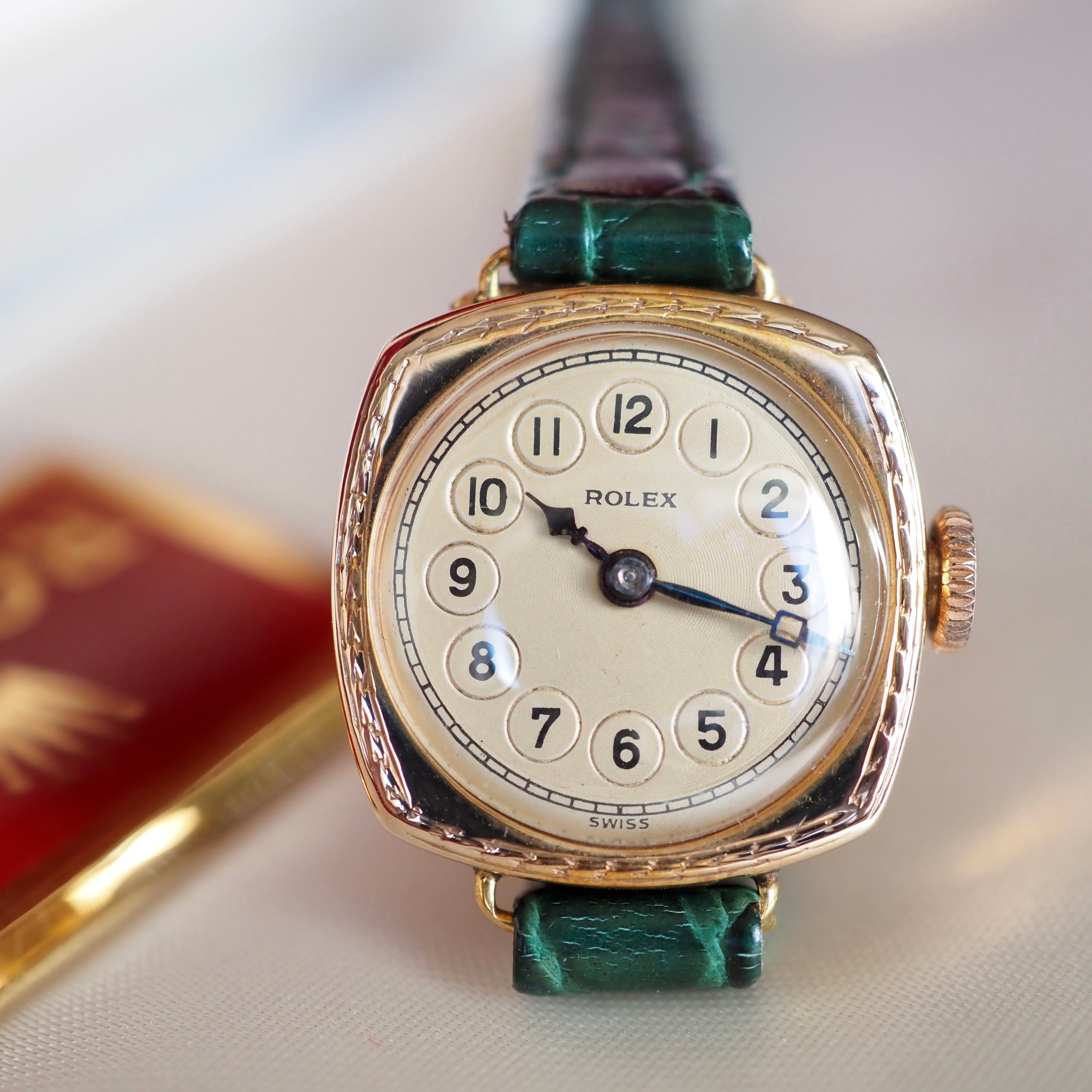 OH済 ROLEX ロレックス テレフォンダイアル 金無垢 1930年代