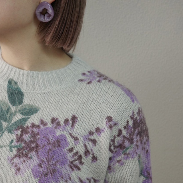 Vince Flower Print Sweater
