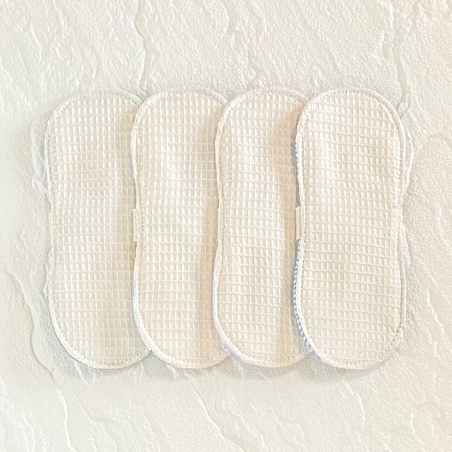 布ライナー ワッフル生地 オーガニック 4枚セット 400