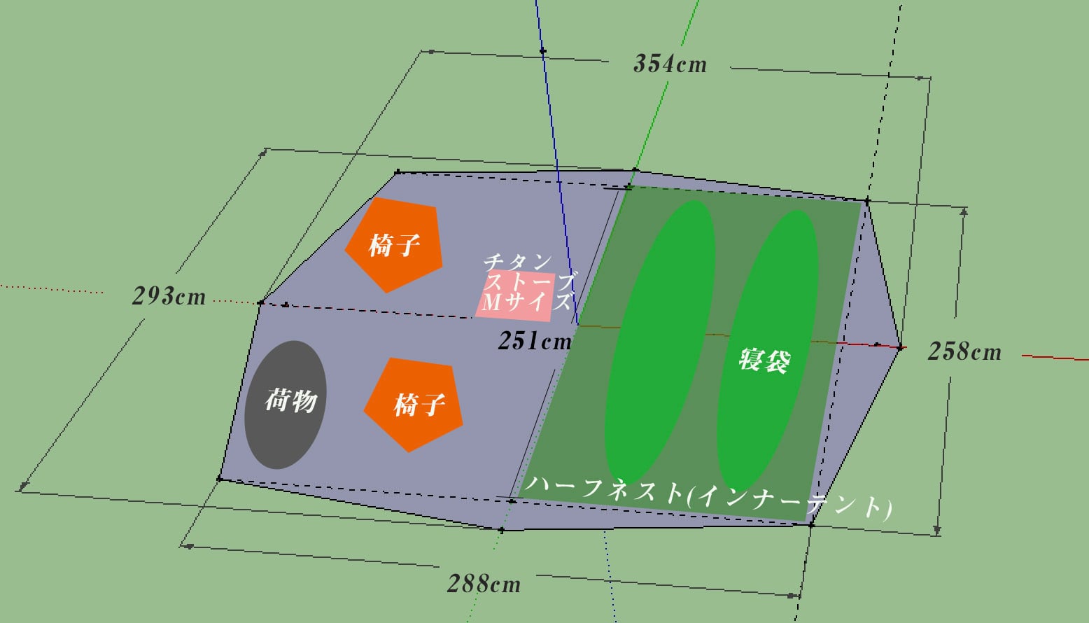 ティピーテント シマロン 2.0最新仕様 4人用 ワンポールテント シーク
