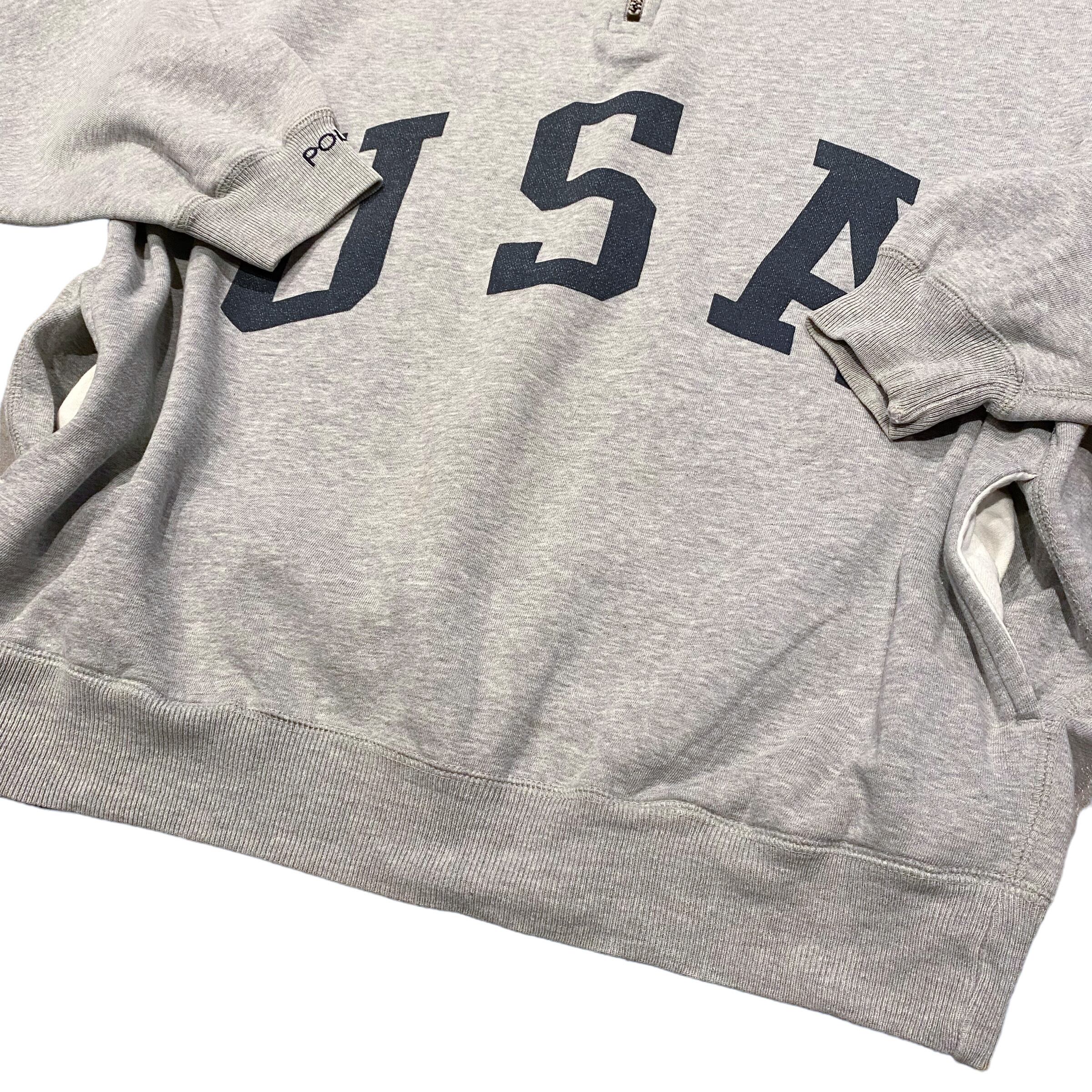 POLO SPORT ラルフローレン HALF-ZIP USA SWEAT