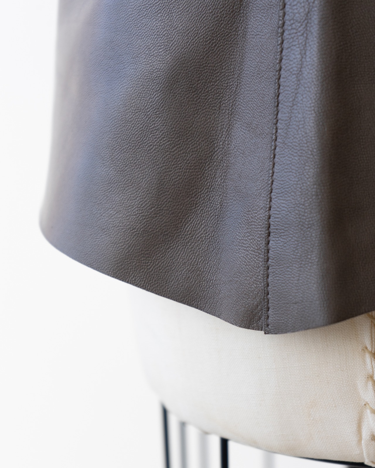 〈CÉLINE by phoebe philo〉Leather skirt