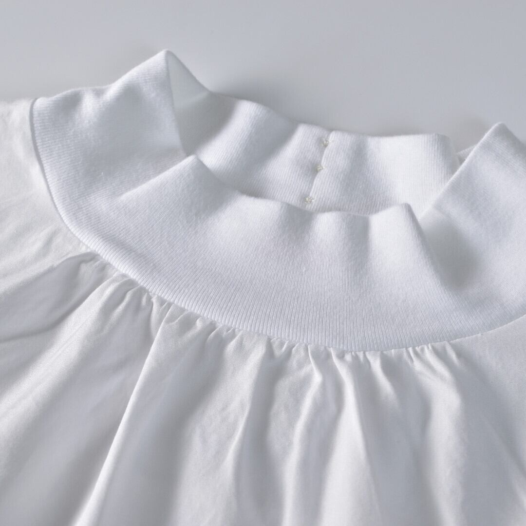 Fabrique en planete terre ファブリケアンプラネテール コンビネーションモックネック・ホワイト【送料無料】