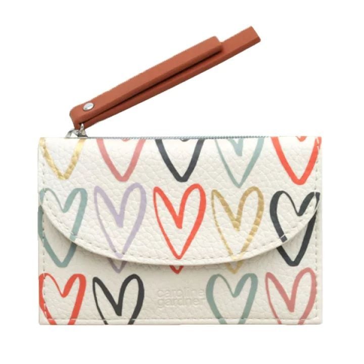 MULTI OUTLINE HEARTS CARDHOLDER COIN PURSE_CCP111