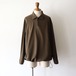 STILL BY HAND " Long sleeve polo ( KHAKI BROWN )"