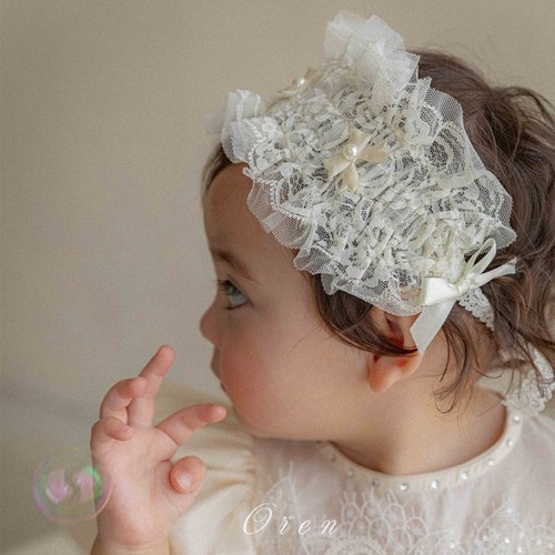 [Oren] Evelyn Ribbon Hair Band / [오렌] 에블린리본헤어밴드