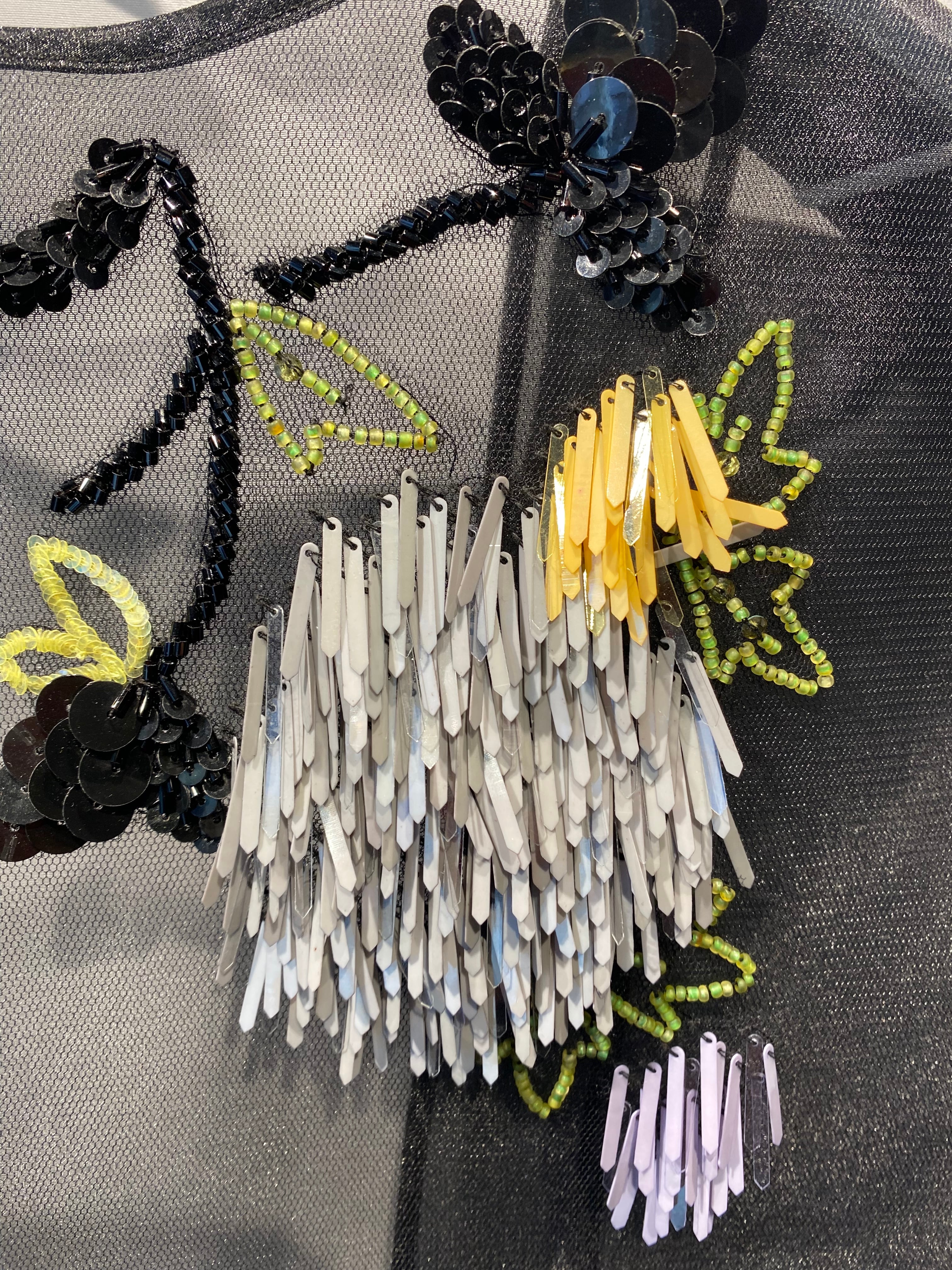 MARGE Tulle beading short gilet | Pay ID