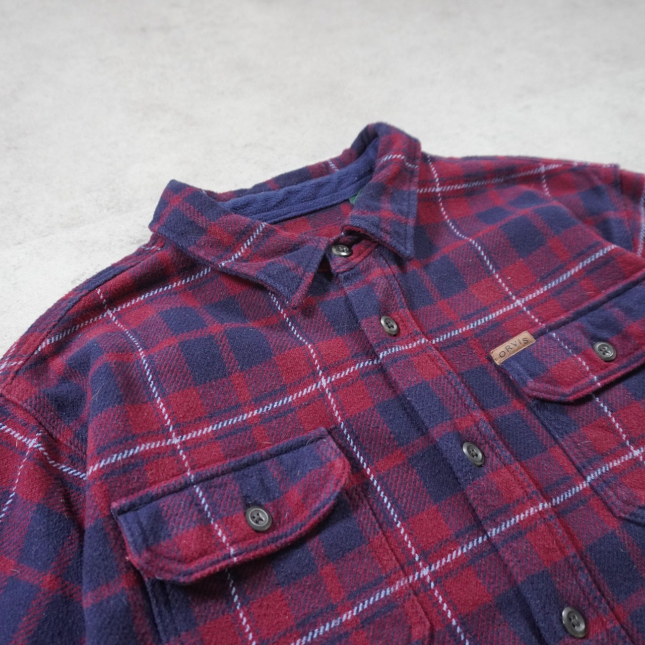 ORVIS heavy flannel shirt XL 古着 - 3