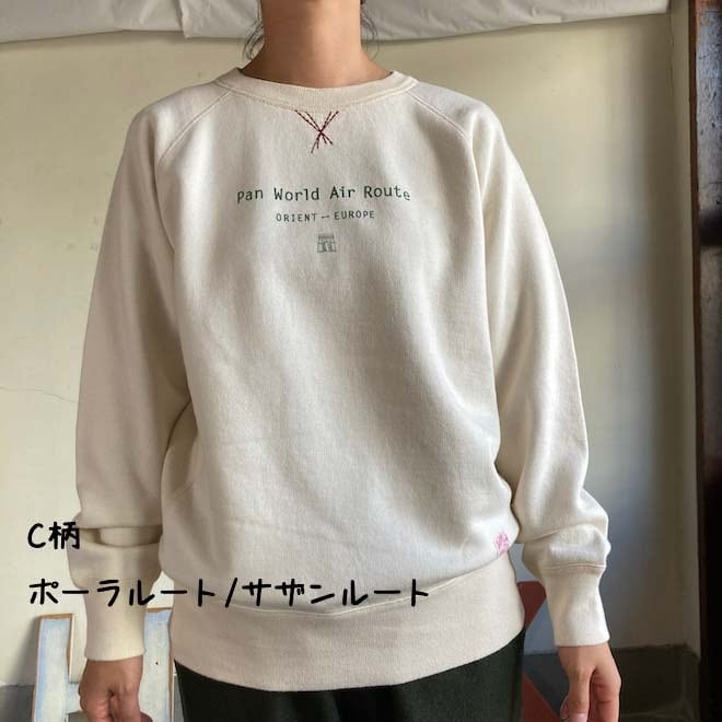 サイズ3+,5+ 裏起毛ロゴトレーナー 53C115 C柄 ポーラルート/サザン