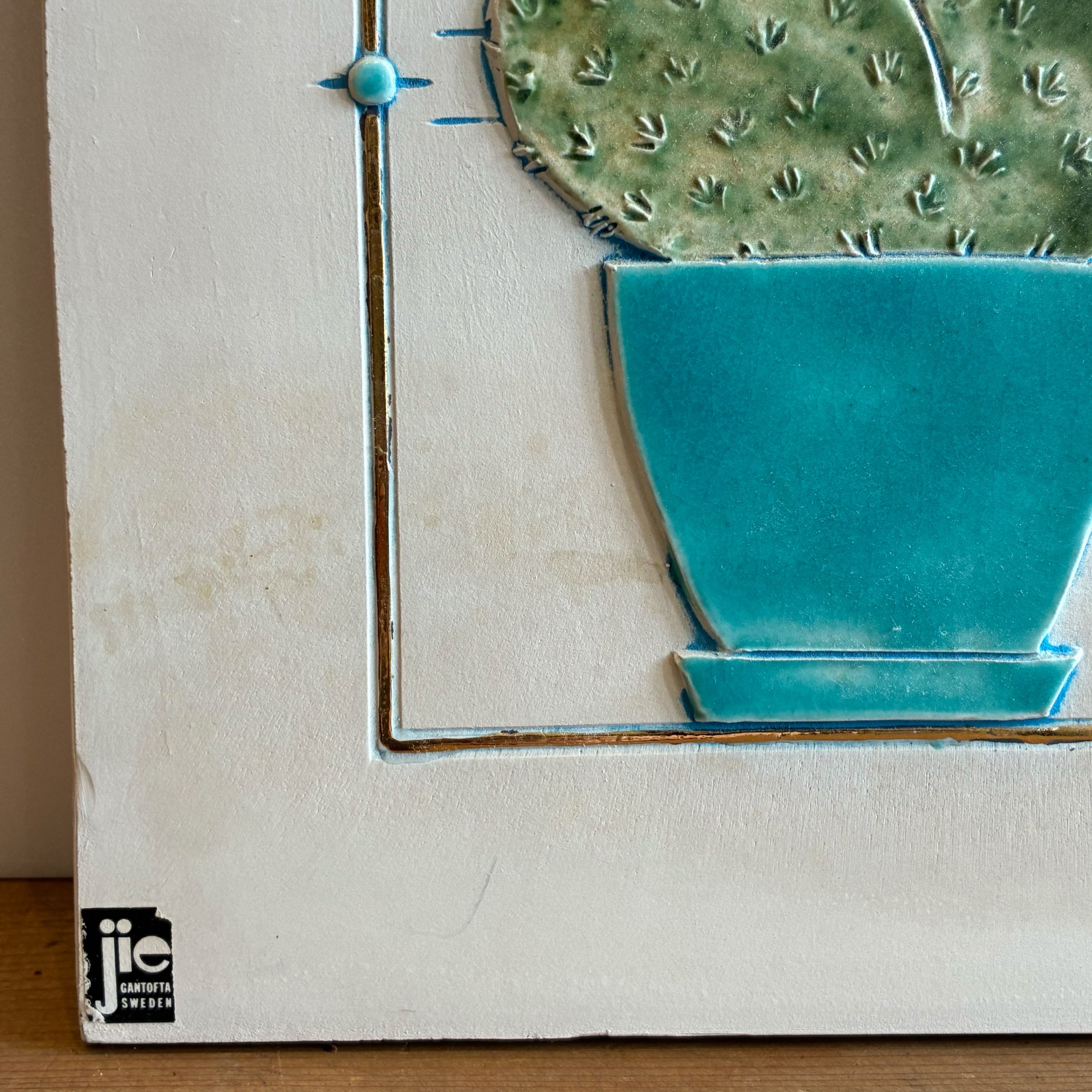 サボテンの陶板壁掛け【Jie Gantofta】 | POTLATCH