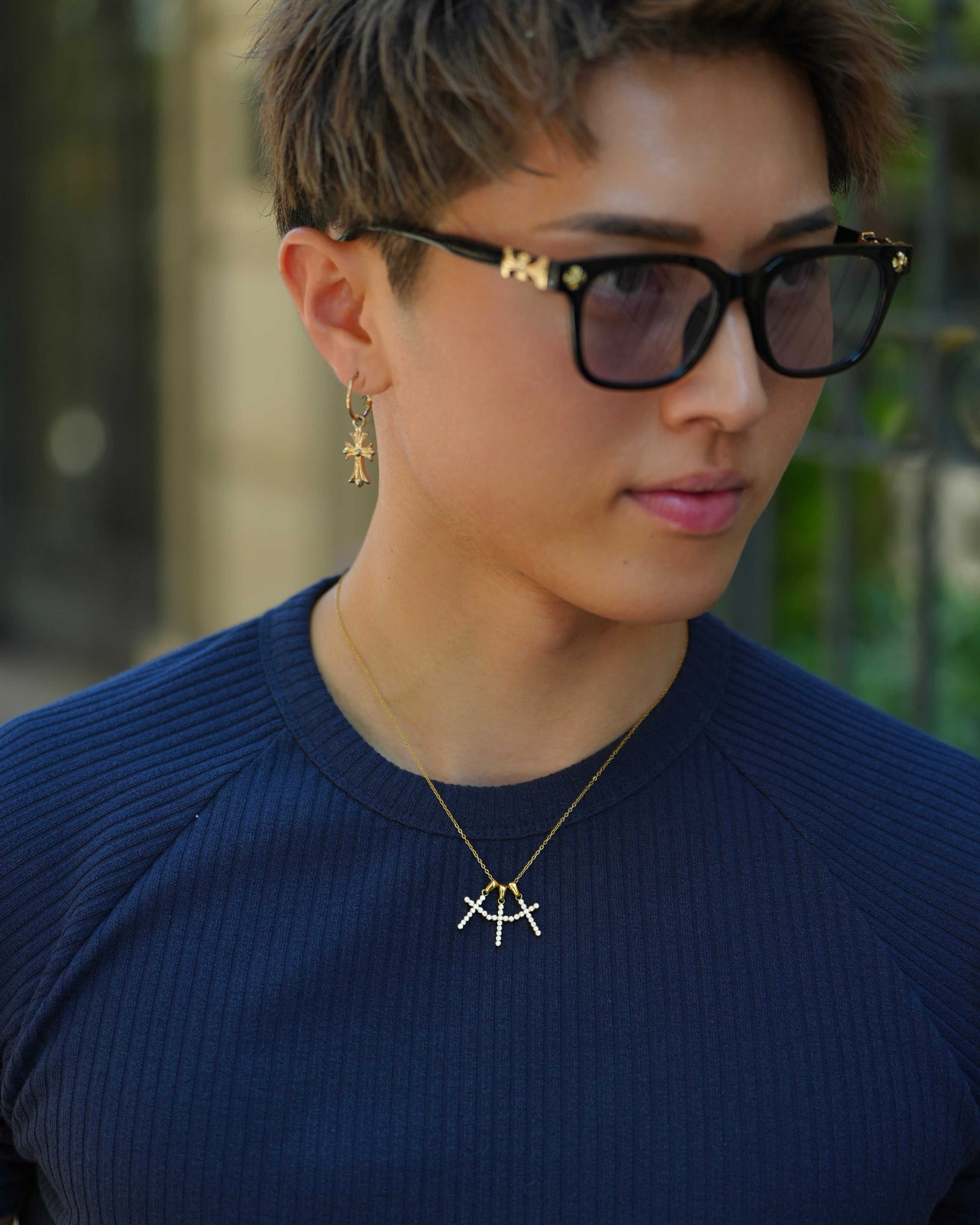 Premium luxury cross necklace 【BLJ-26011】 | BELINDA