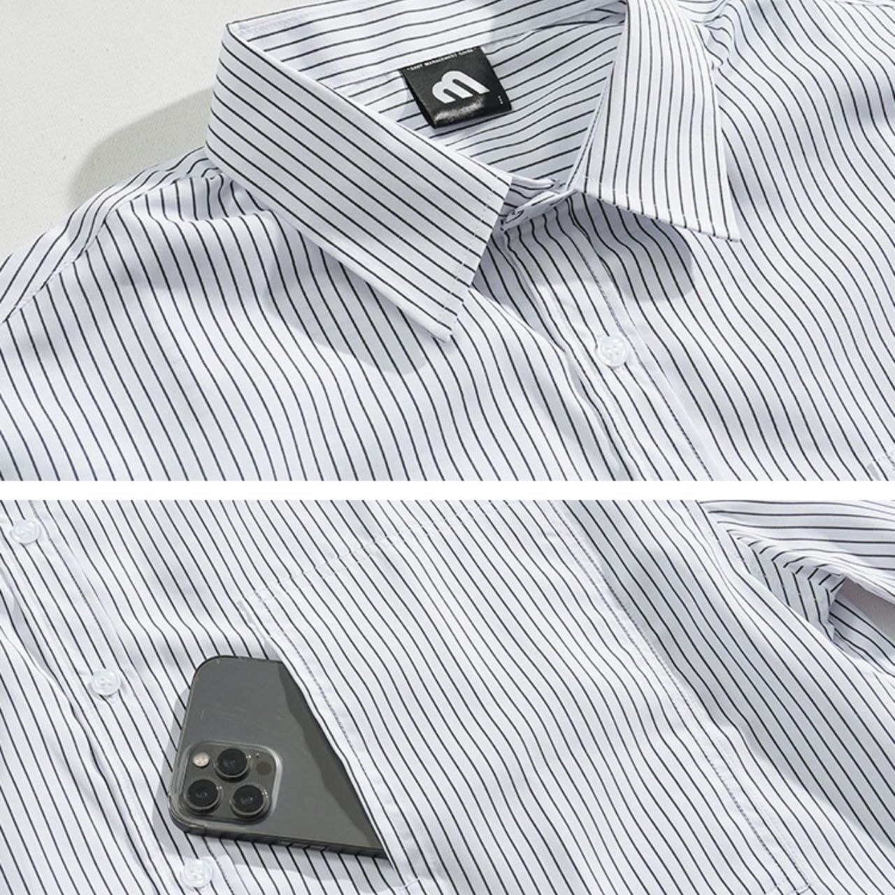 ストライプルーズシャツ　MT0080307