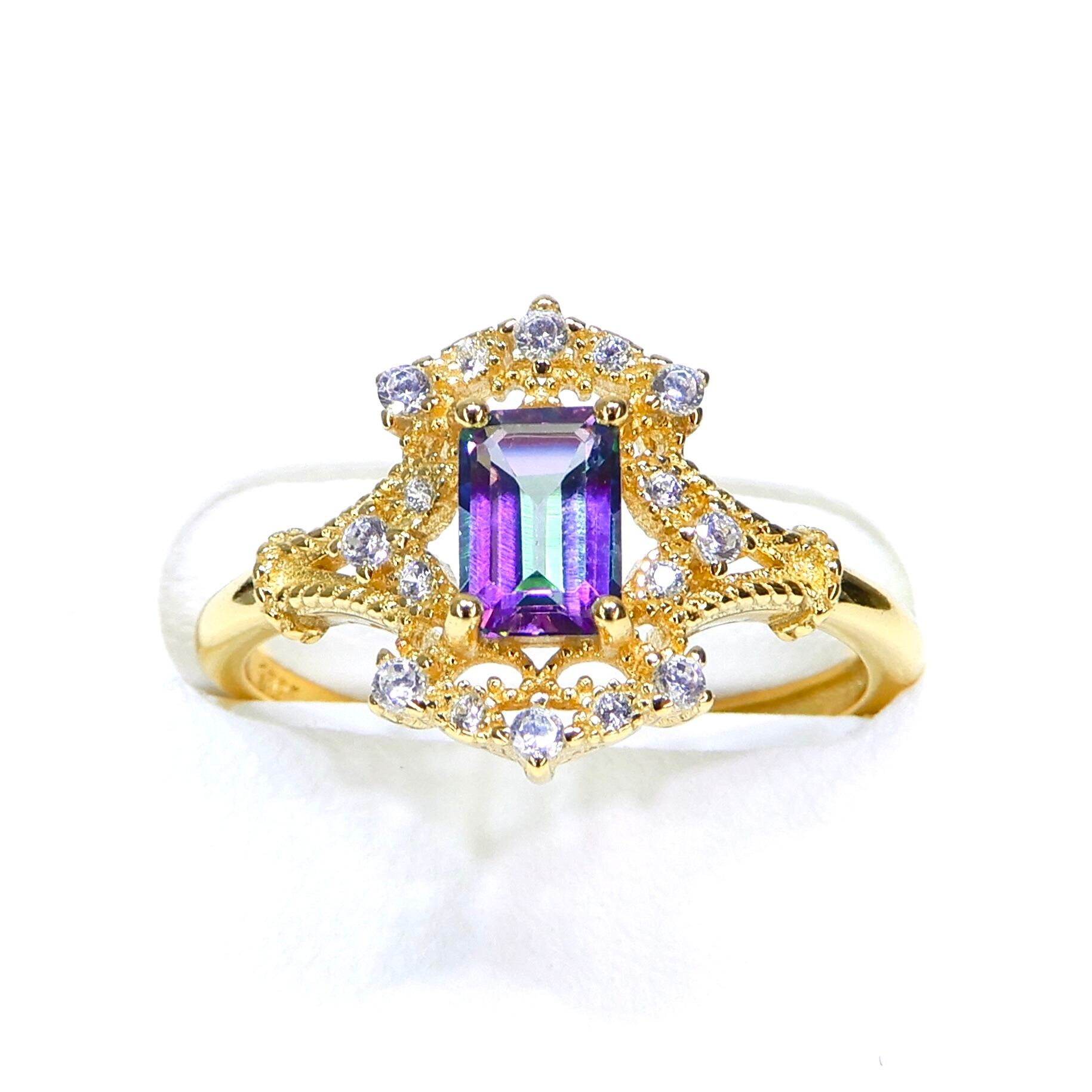 リング♦︎ミスティックトパーズ♦︎YGカラー《0137》