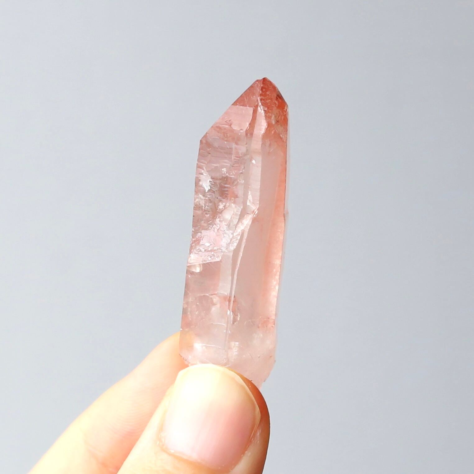 ソウルメイトツイン ディープピンクレムリアンシード 天然石 水晶 鉱物