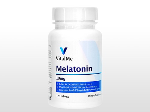 【(バイタルミー) メラトニン 10mg】　1錠に10mgのメラトニンを配合した睡眠の維持に有用なサプリメントです。