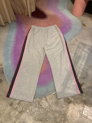 PERS PROJECTS 【HANDMADE KNIT LINE CAPOEIRA PANTS -gray-】