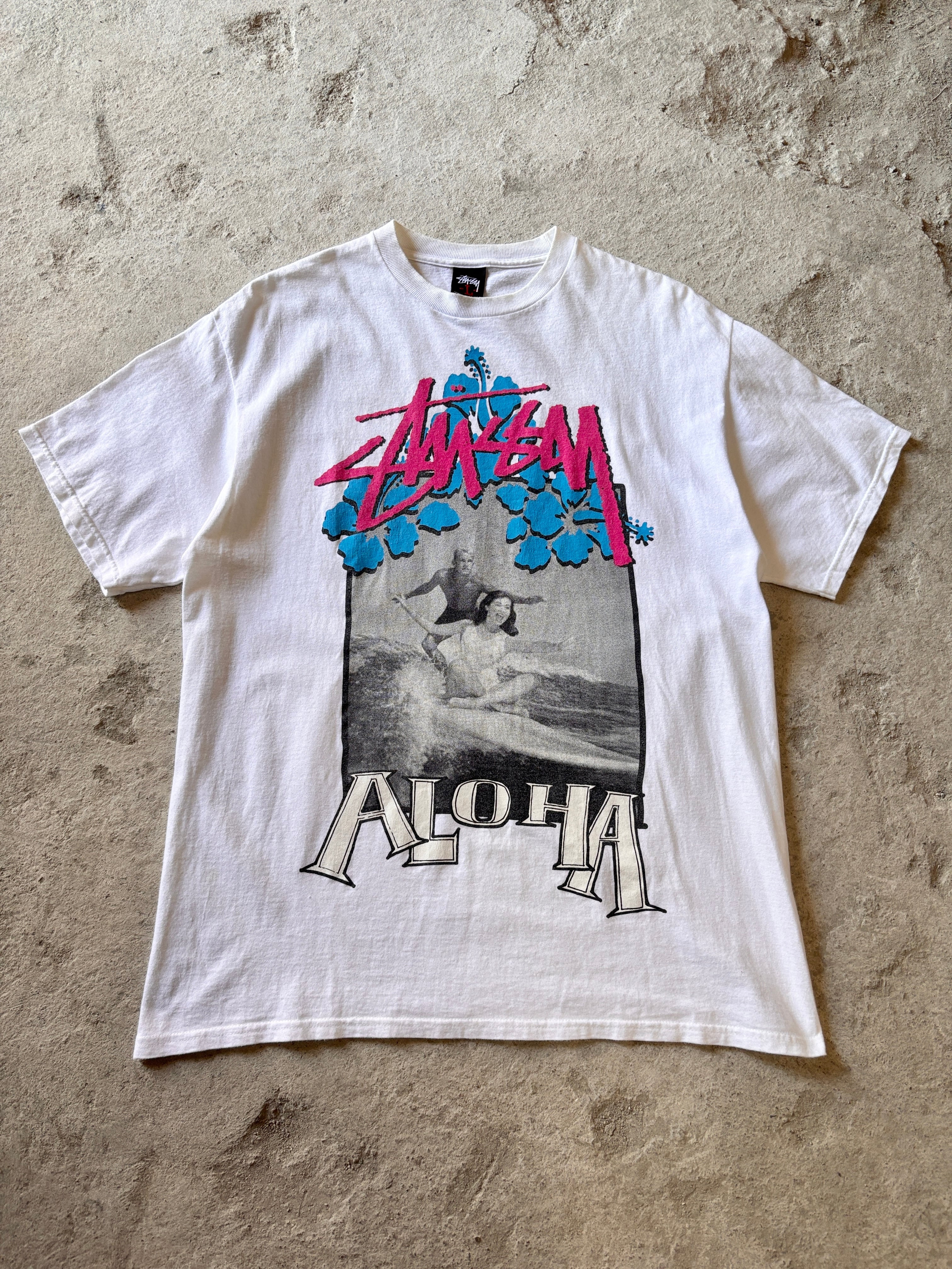 00s old stussy graphic print tee usa製 00s old stussy tシャツ ブラック USA製？ プリントtシャツ - メルカリ