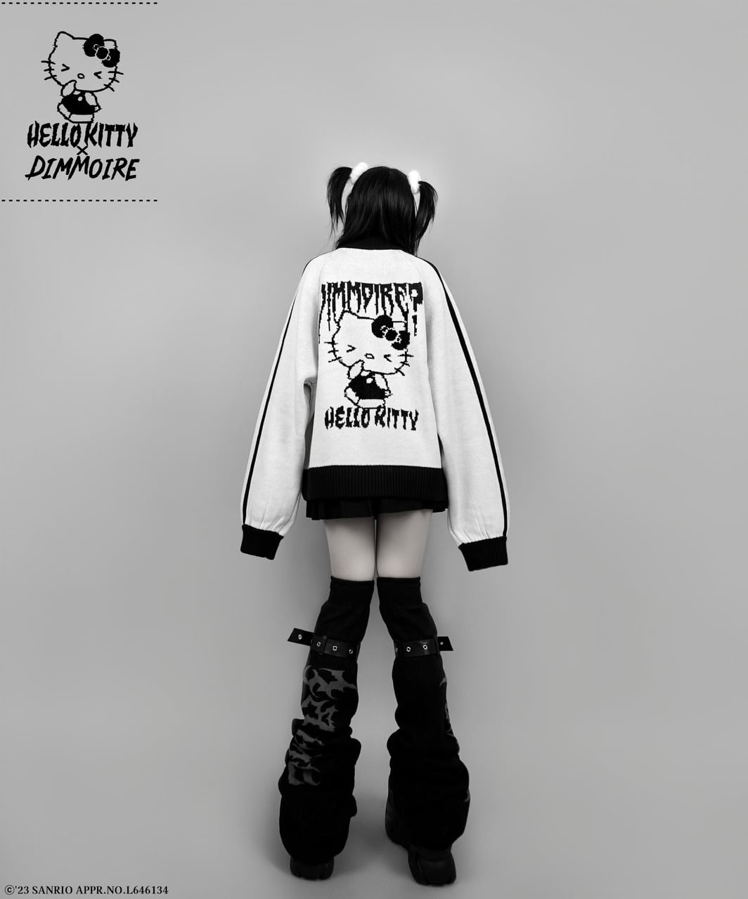 【HELLO KITTY×DimMoire】ニットジャージトップス【White】 | DimMoire
