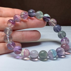 A75.多彩な色合い♪グラデーションフローライト ブレスレット
