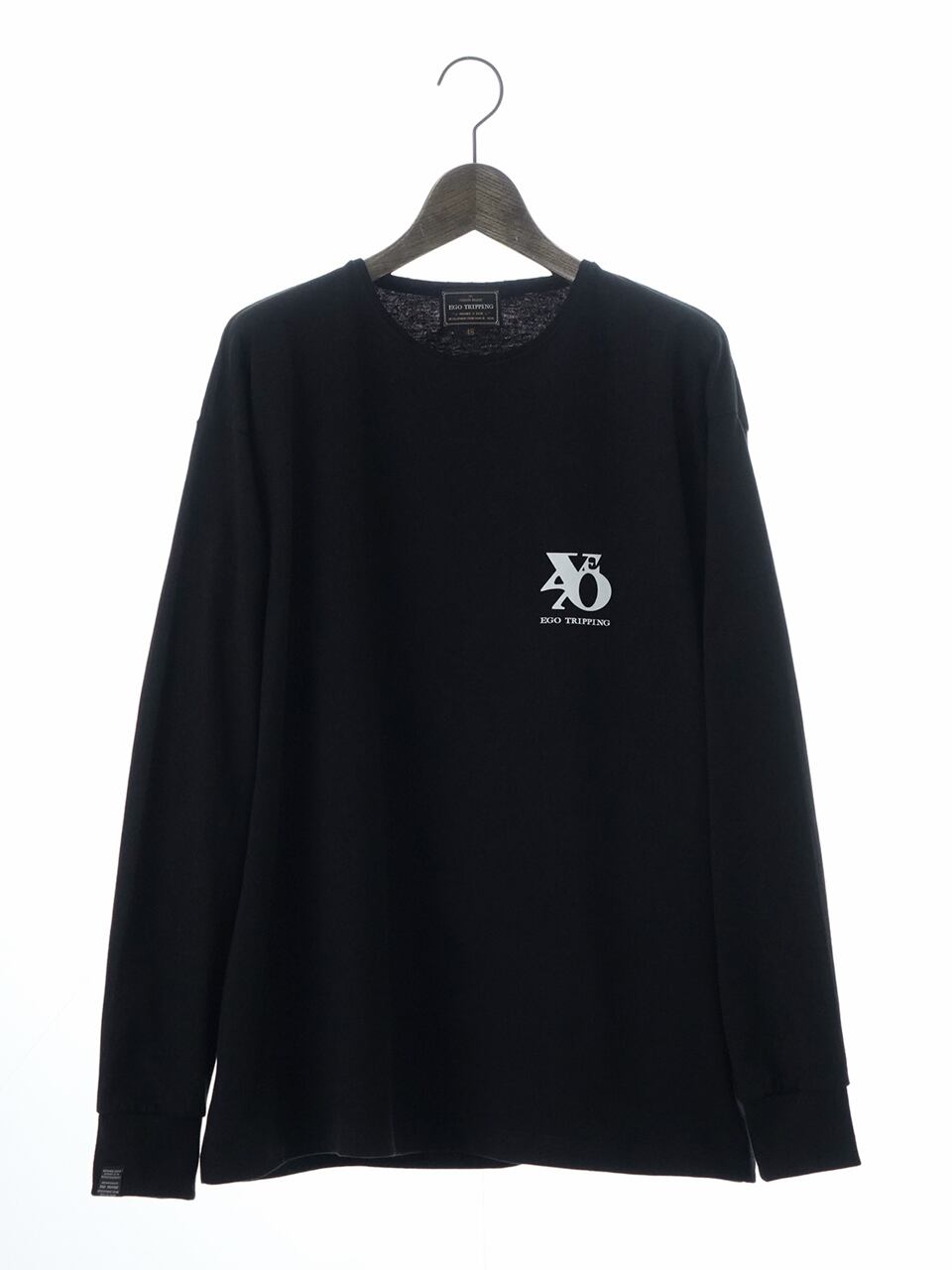 EGO TRIPPING (エゴトリッピング) PRINTTEE -B long ロンTEE / BLACK