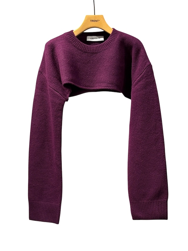 【26AW | WOMEN】ENFOLD エンフォルド / トップス / CROPPED-PULLOVER  300JA170-2021