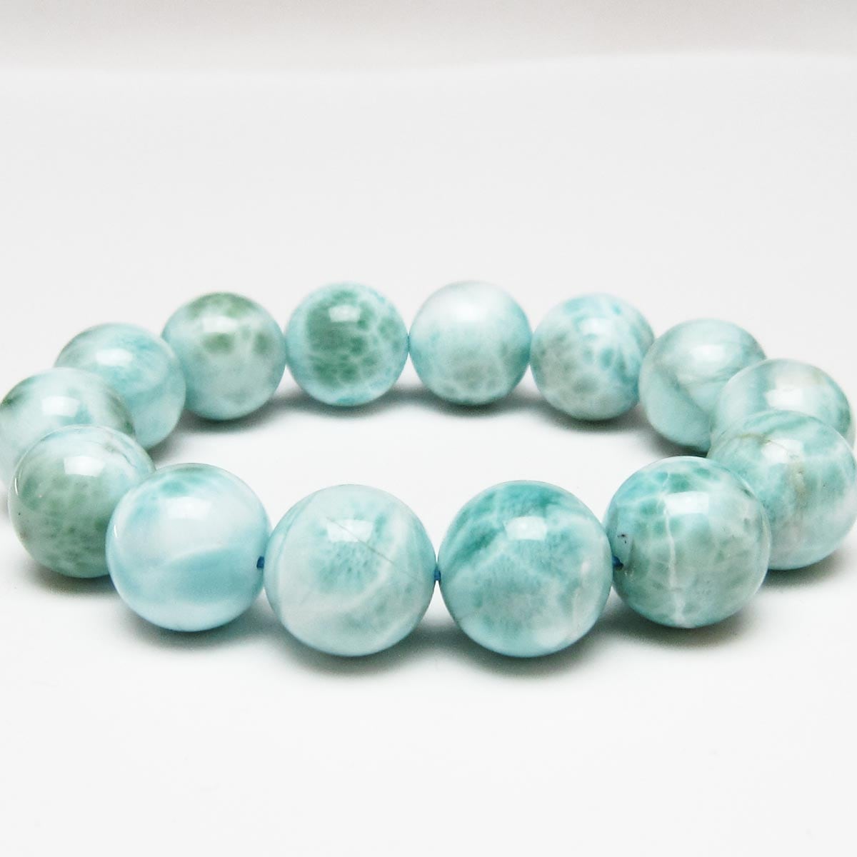 ラリマー ブレスレット 16mm 一点物 111-56532 | 天然石