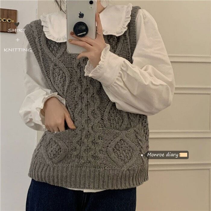 ニットオータムウィンターセーター ジャケット 秋物 冬物 モンロー95395513897