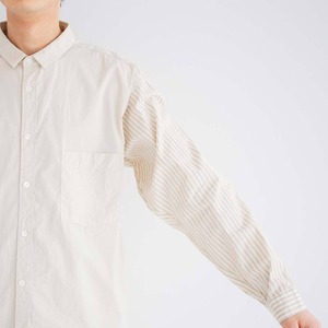 リネン RINEN 80/2ブロード切替レギュラーカラーシャツ(R34207)全2色【レターパックプラス可】