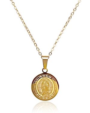 Maria coin necklace stainless steel