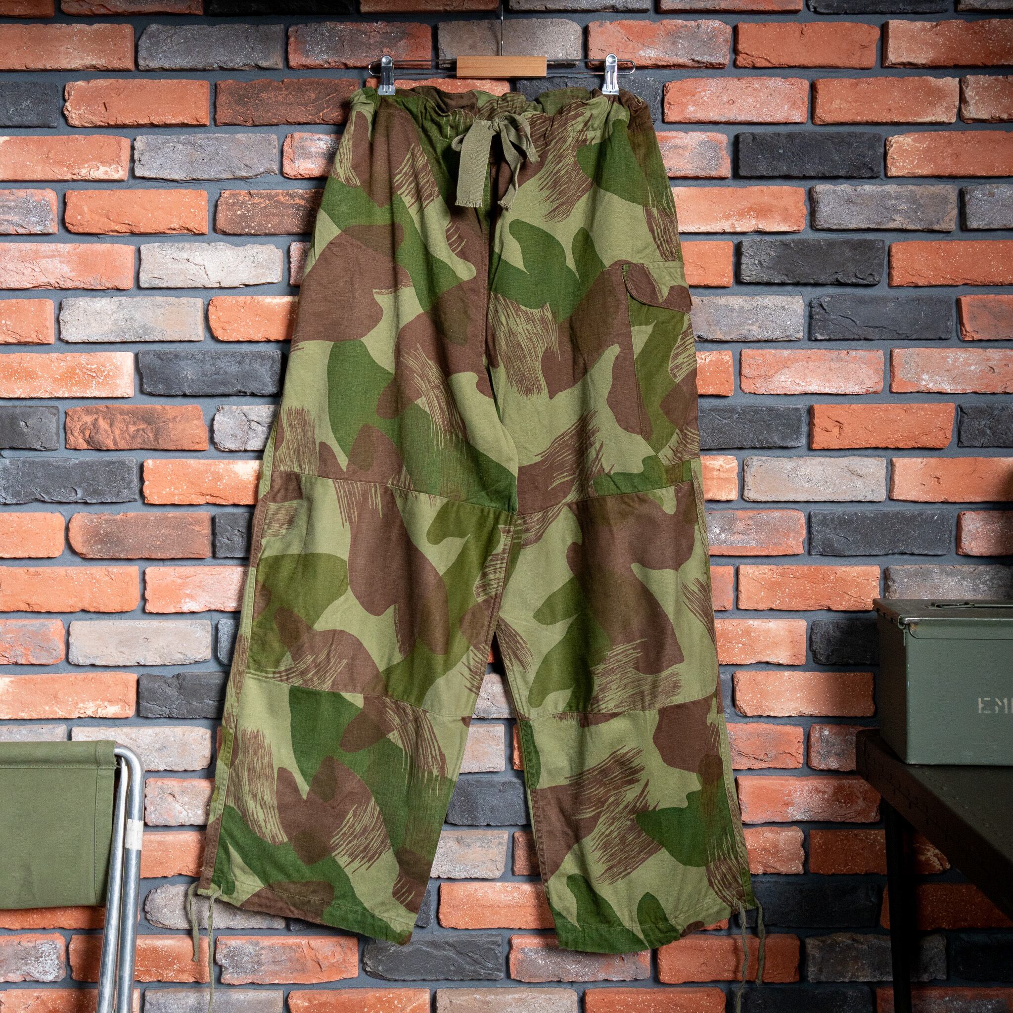 USED】50's Belgian Army Brushstroke Camouflage Trousers 実物