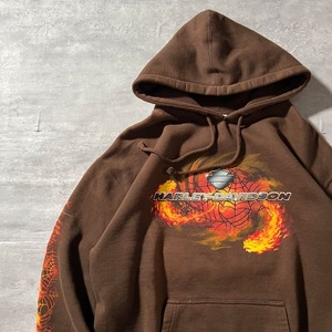 HARLEY-DAVIDSON / 90's usa製　emblem logo hoodie size M