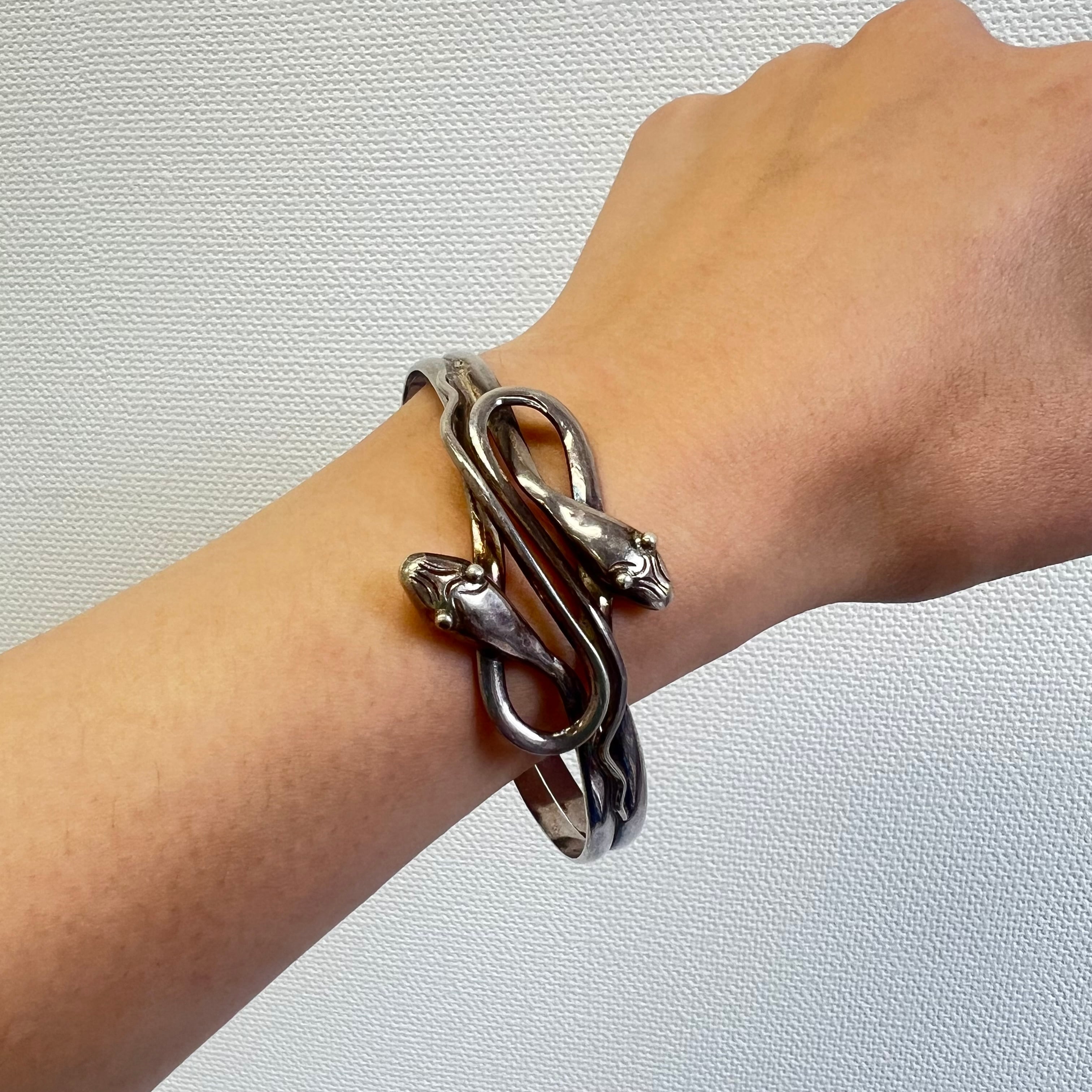 スネイク 蛇 snake バングル イギリス アンティーク 1900年前半〜中頃