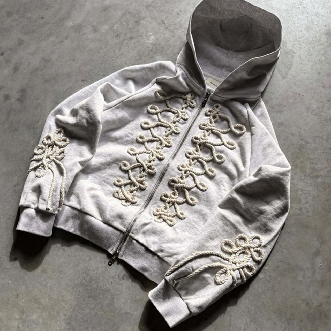 Braided Zip Hoodie　TB2614・画像4