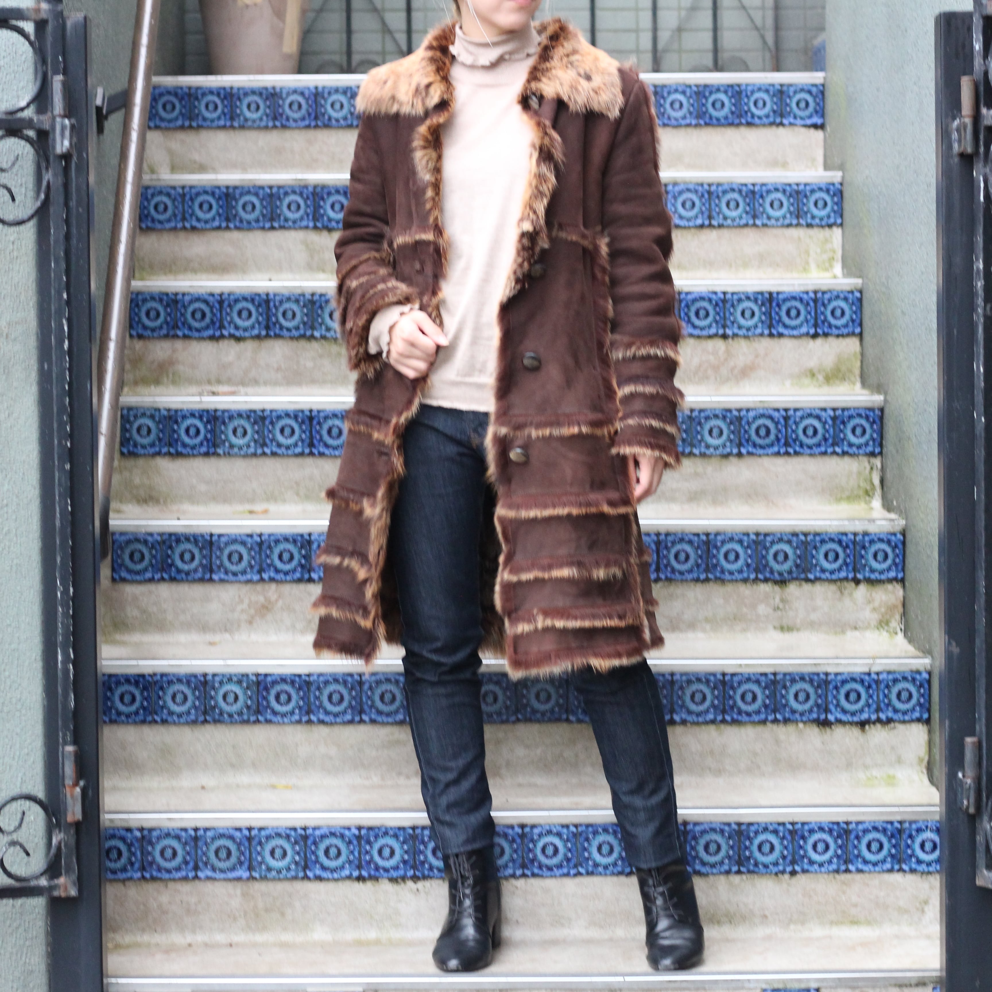 LITTLE NEW YORK by KARL DONOGHUE MOUTON COAT MADE IN ENGLAND ...
