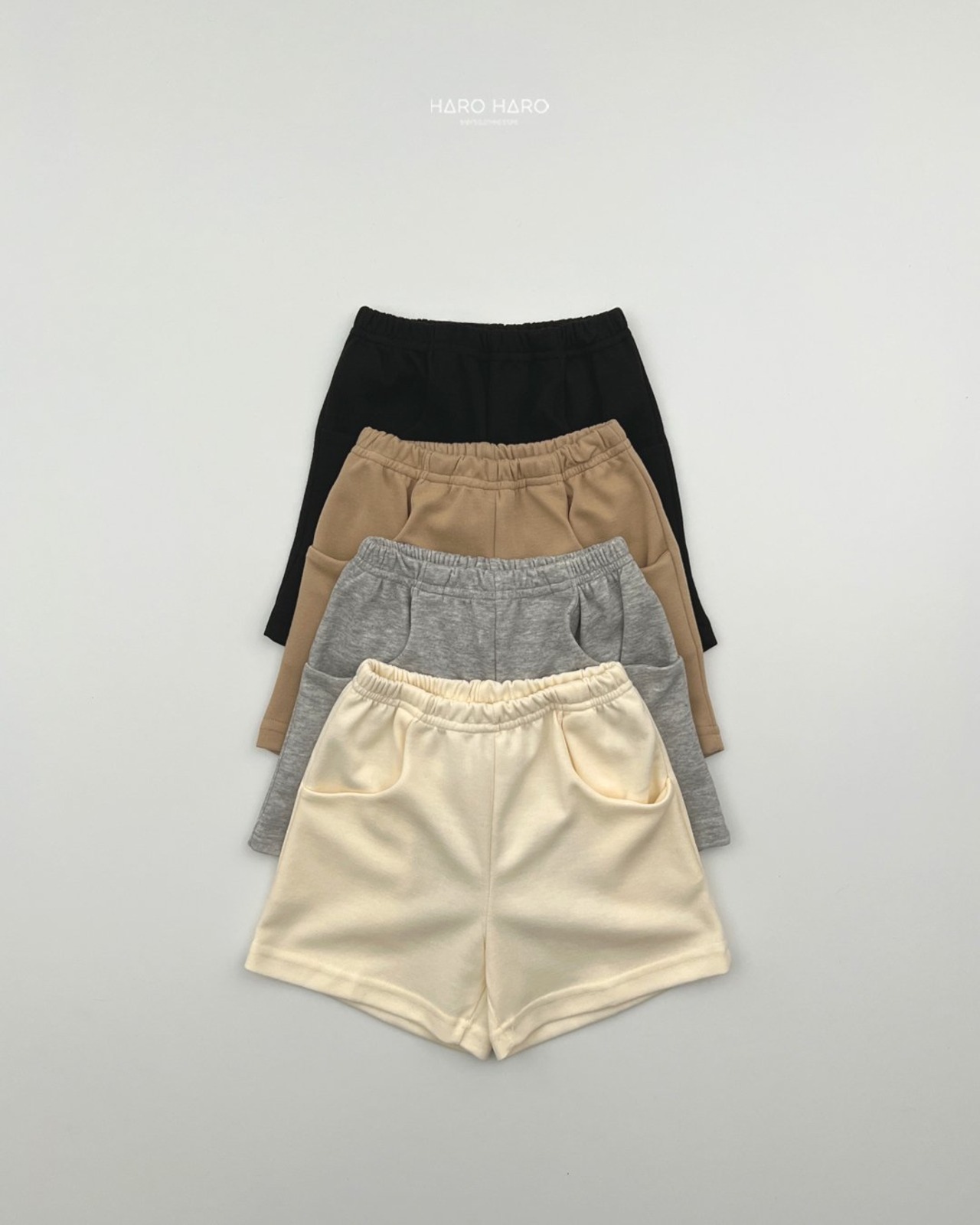[HARO HARO] Comfortable Everyday Half Pants (2XL/3XL/4XL) / [하로하로] 매일편하게하프팬츠 (2XL/3XL/4XL)