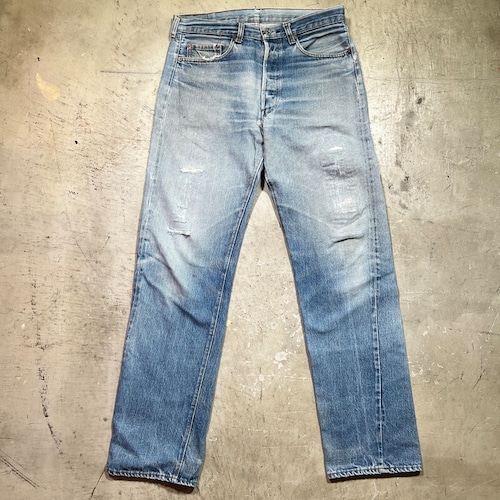 80's Levi's リーバイス 501 デニムパンツ 赤耳 RED LINE セルヴィッジ リペア有 刻印524 縮率10％ USA製 実寸W33～34 希少 ヴィンテージ BA-2126 RM2545H