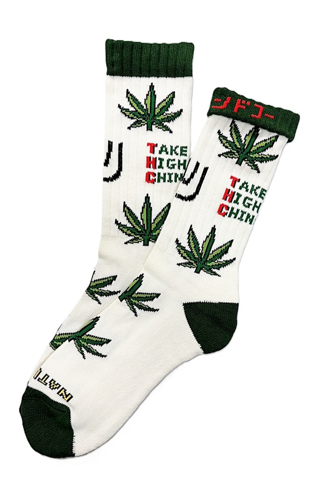 <NEW> "THC -white- " Socks