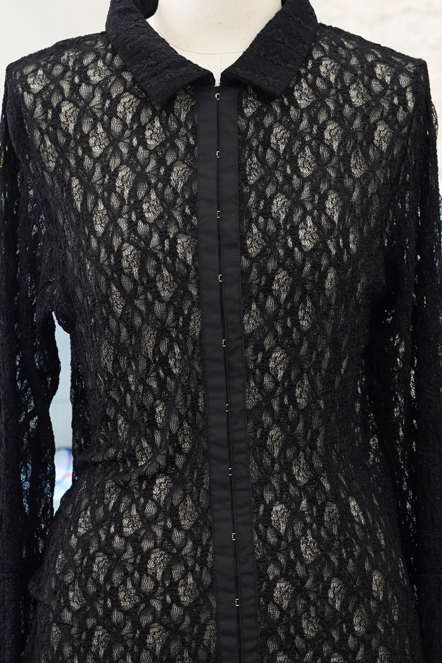 LONG SLEEVE LACE SHIRT