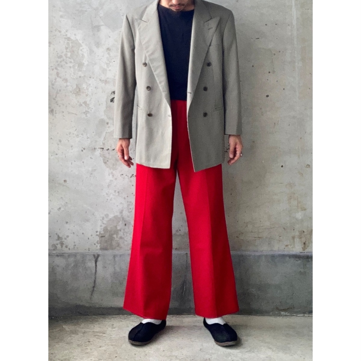 70s wool color slacks TALON | used & vintage WATARU