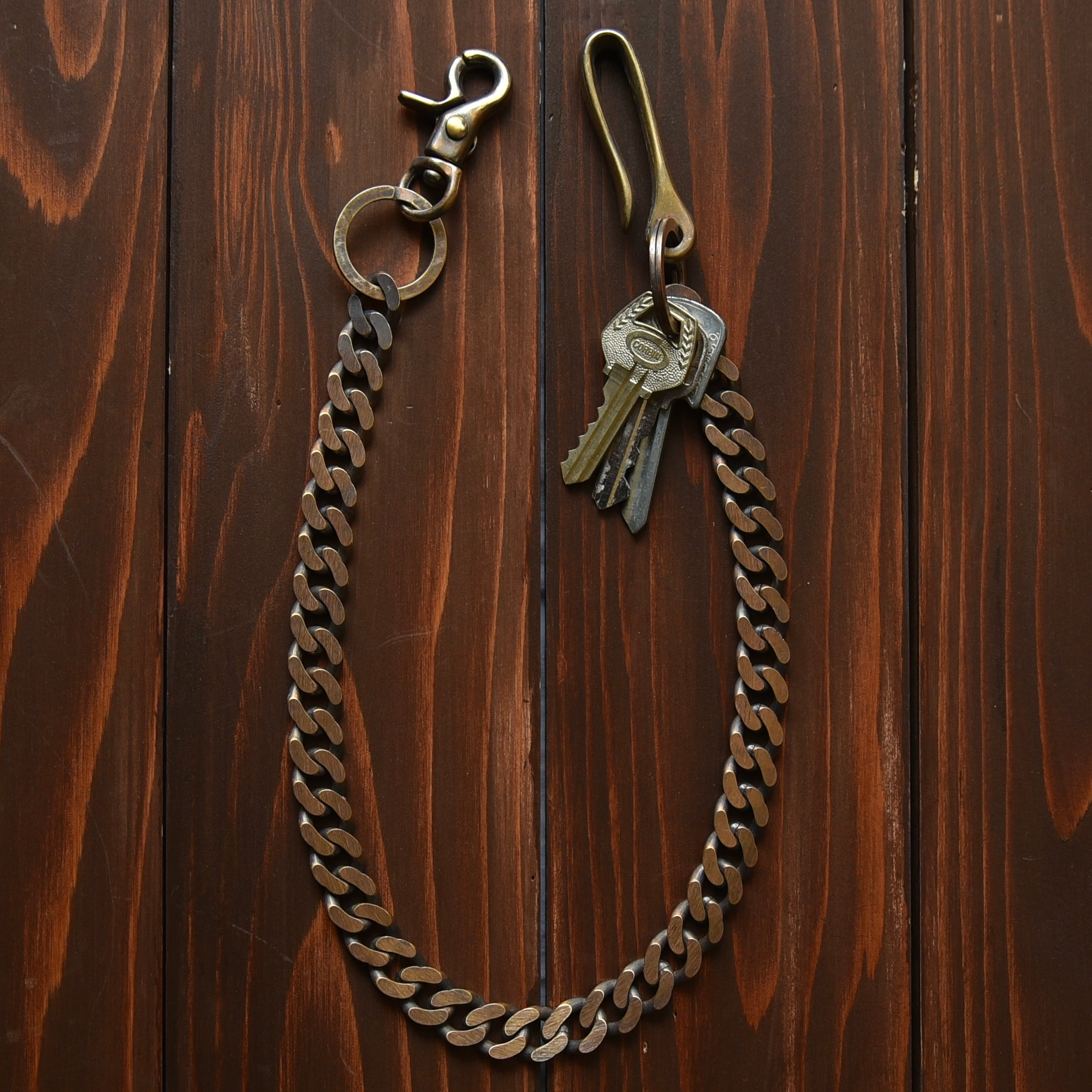 ベストセラー】Hand Made Vintage Wallet Chain Made in Japan / 真鍮