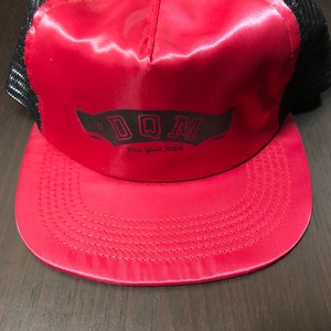 【フリーサイズ】USA製 DQM NEY YORK コアロゴ CAP スナップバック サテン生地