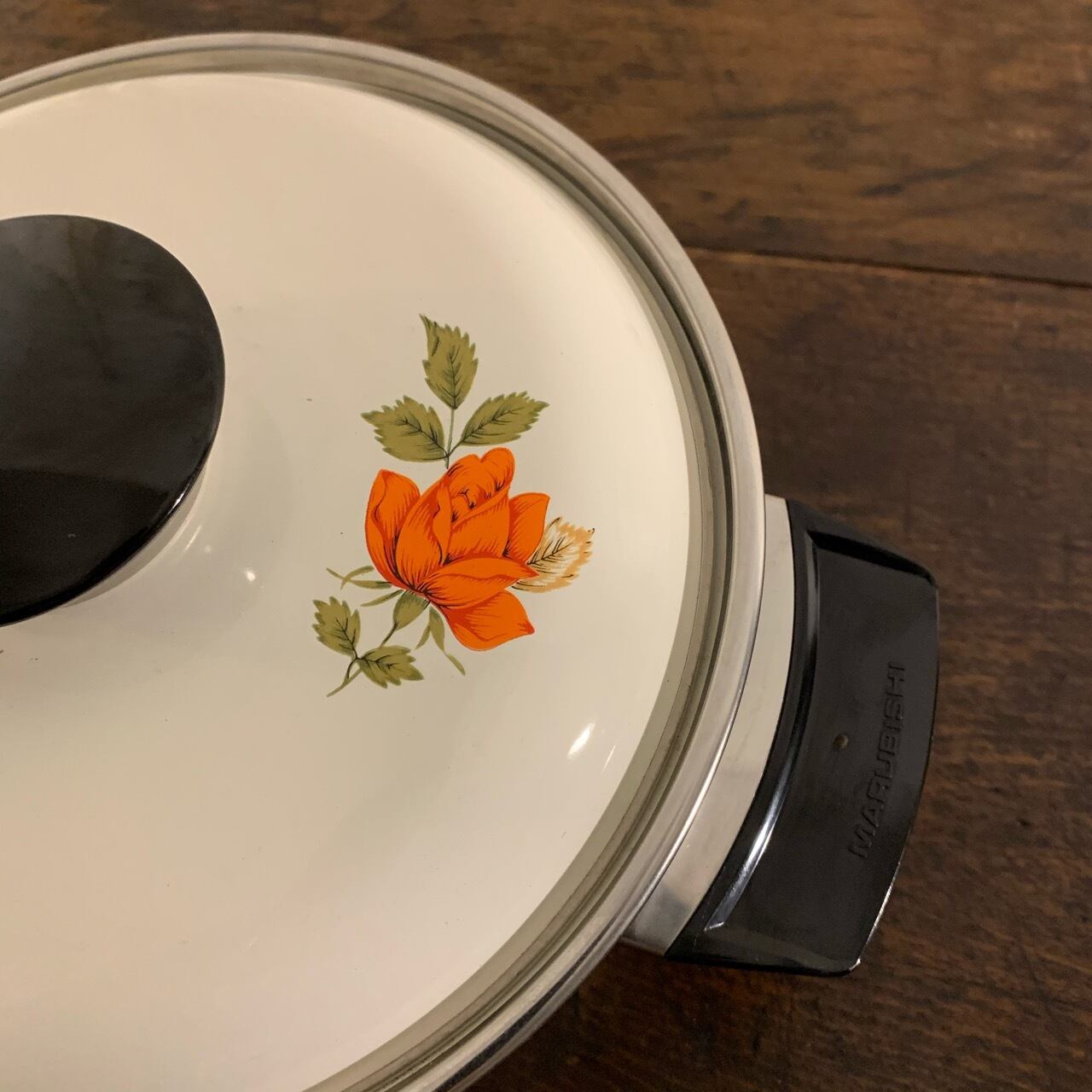 昭和レトロ MARUBISHI ホーロー両手鍋 ビンテージ | ansorbet