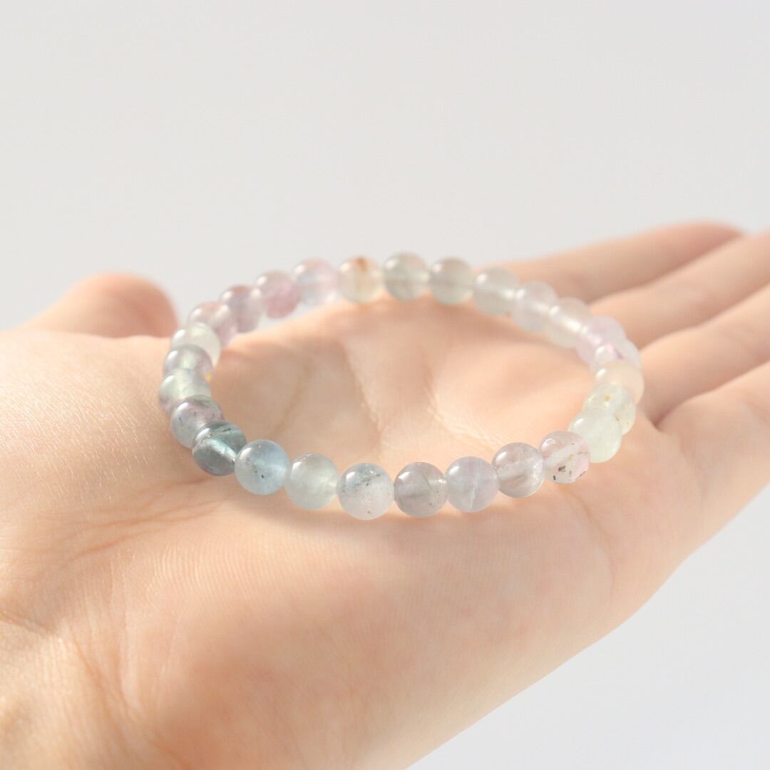 ①天然石 キラキラ　フローライト　ラフカット　3本セット マルチカラーフローライト キューブカットデザイン アメリカ産