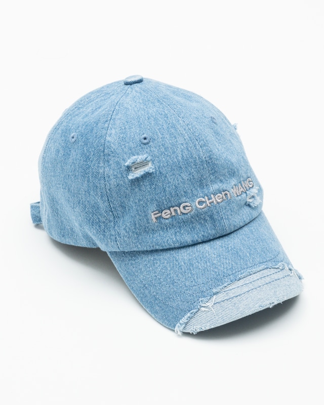 FENG CHEN WANG / BLUE DENIM SANDING FINISHING CAP