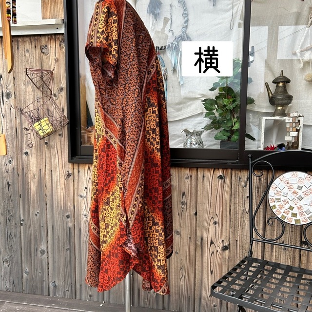 エスニックAラインワンピース